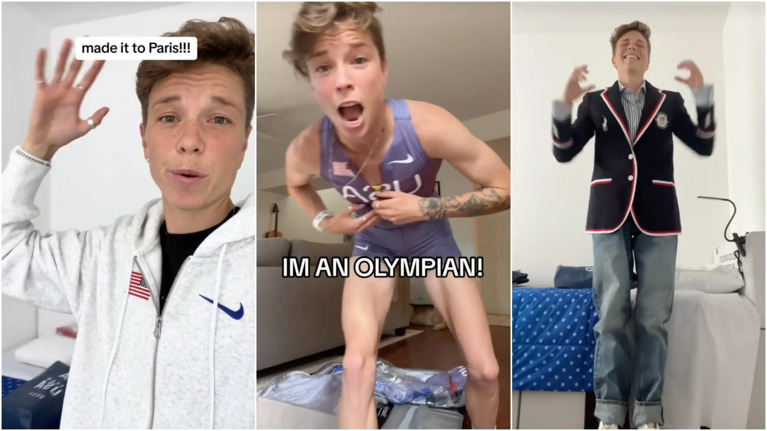 La atleta olímpica trans Nikki Hiltz comparte divertidas actualizaciones de París 2024 en TikTok y estamos aquí para recibirlas