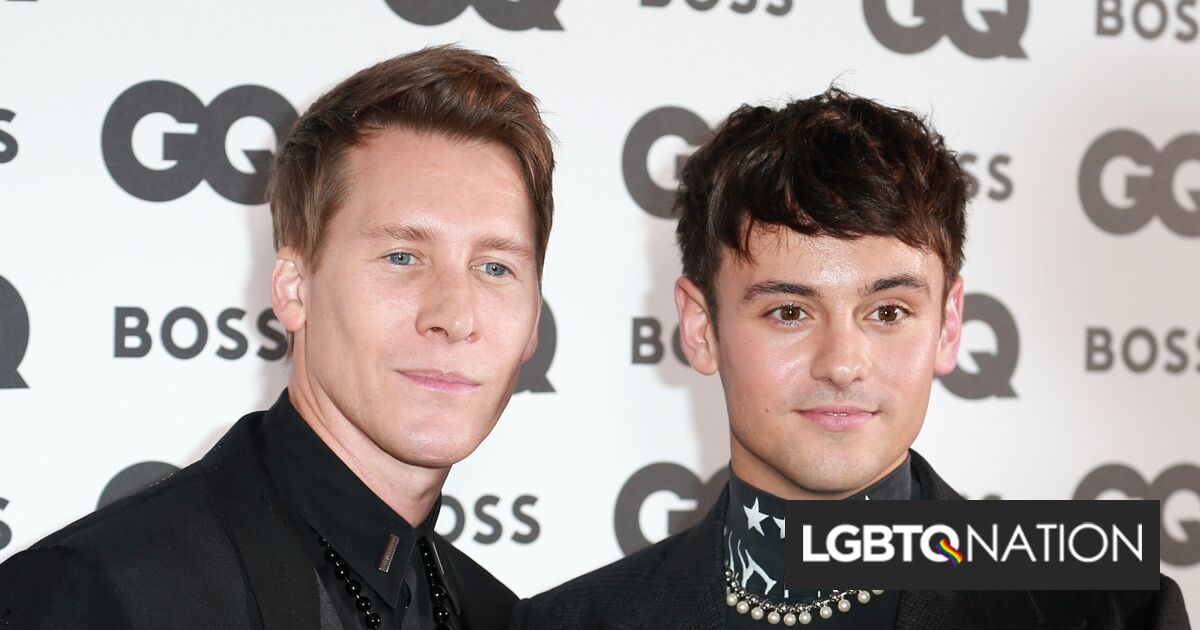 Tom Daley y Dustin Lance Black acusados ​​de “tráfico de bebés” por un transfóbico desquiciado