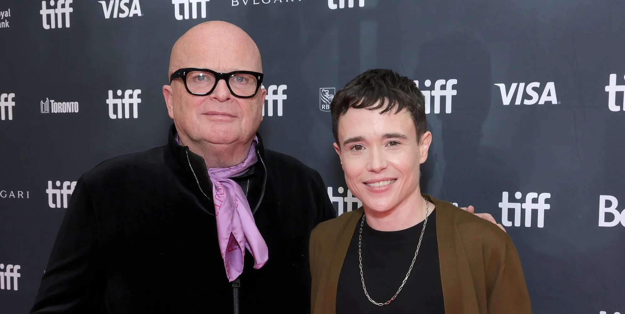 Dominic Savage and Elliot Page at TIFF Festival 2023 for Close To You