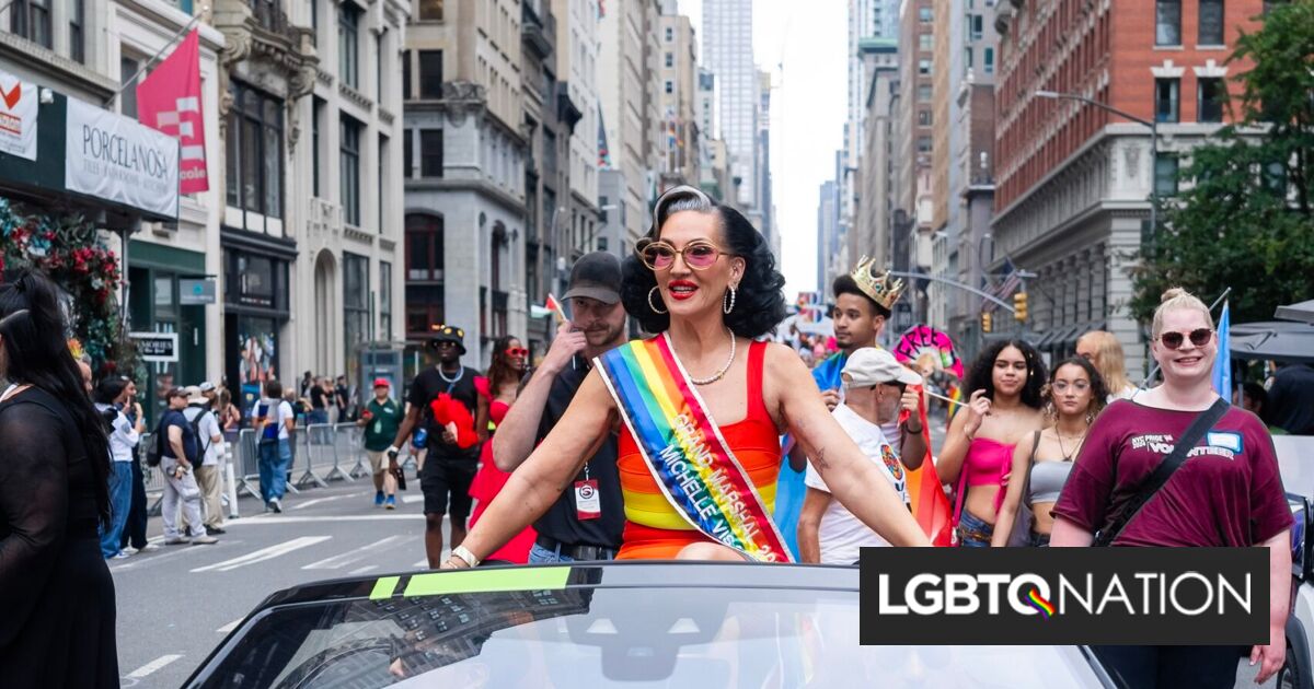 Los vehículos Jaguar Land Rover llevaron a Michelle Visage y a otros grandes mariscales a lo largo de la ruta del desfile del Orgullo de Nueva York