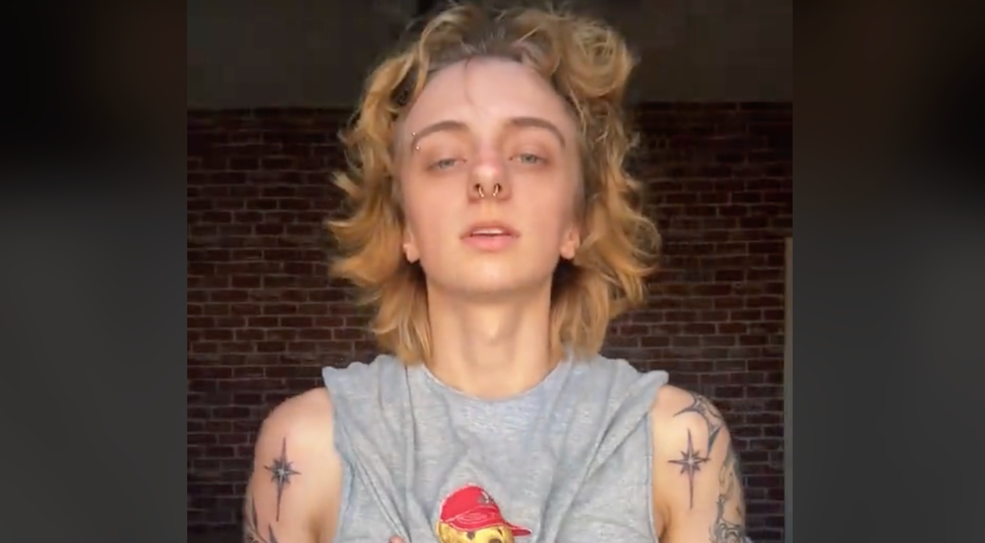 Trans TikTok star Alex aka @stapleyyourmouthshut