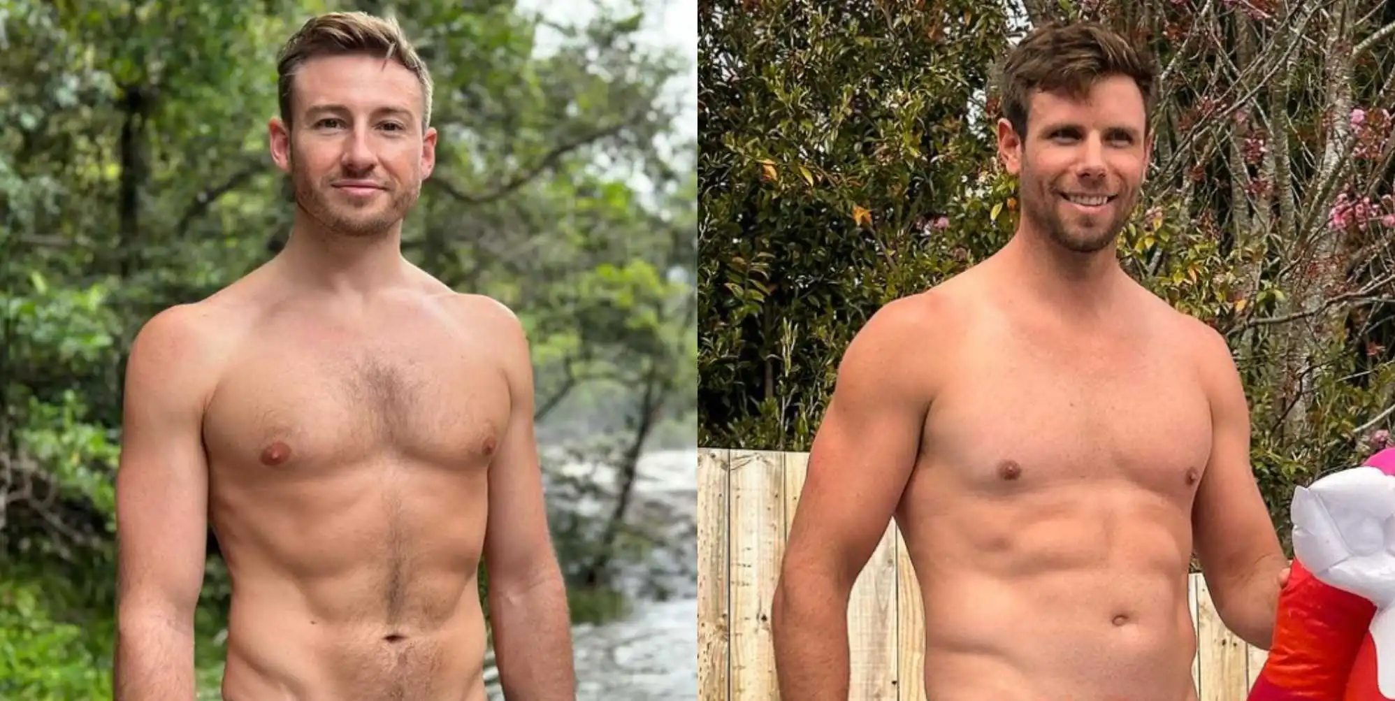 Los atletas olímpicos gay Matthew Mitcham y Robbie Manson adelantan una