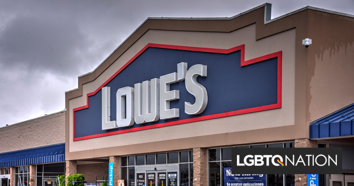 Lowe's abandona sus programas inclusivos LGBTQ+ mientras los derechistas se adjudican la victoria