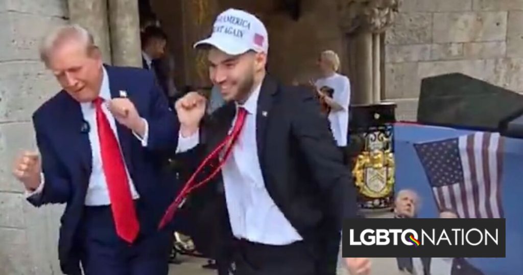 Trump corteja a los jóvenes con un baile en vivo en YMCA con el homofóbico Adin Ross