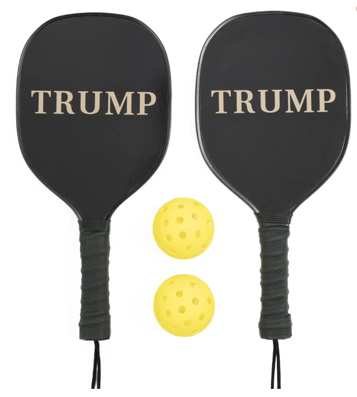 Mercancía de campaña de Trump: set de pickelball