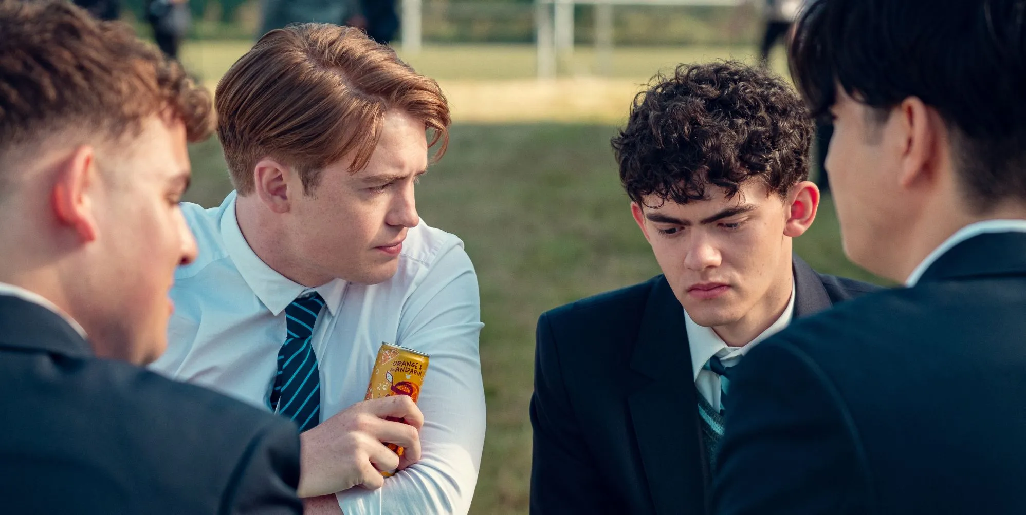 Kit Connor and Joe Locke as Nick Nelson and Charlie Spring in Heartstopper season three