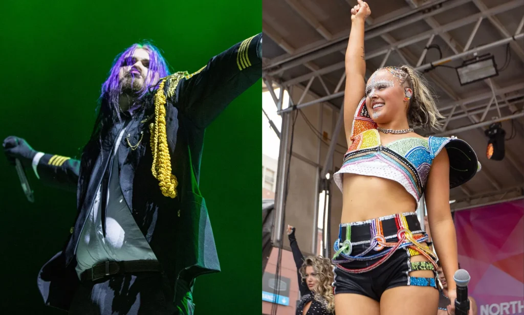 Kim Dracula (left) and Jojo Siwa (right)