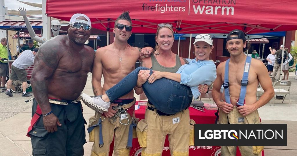 La representante lesbiana Angie Craig tomó esta tradición de fotografías de galán y la hizo queer