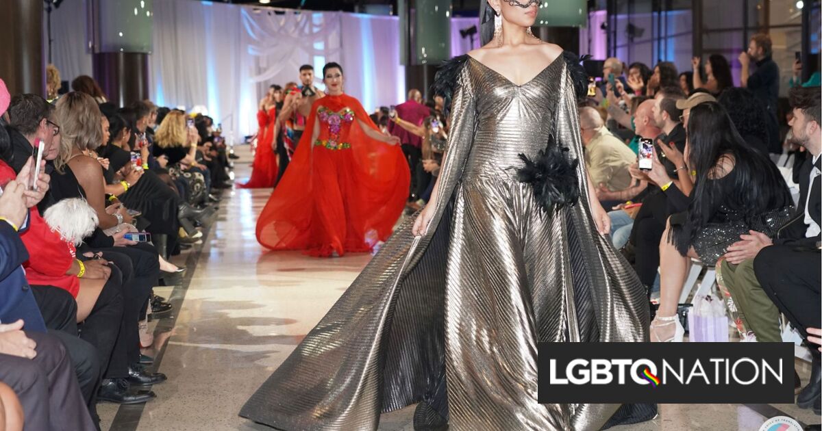 Fashionistas trans latinas trabajan en la pasarela y superan los límites en una recaudación de fondos histórica