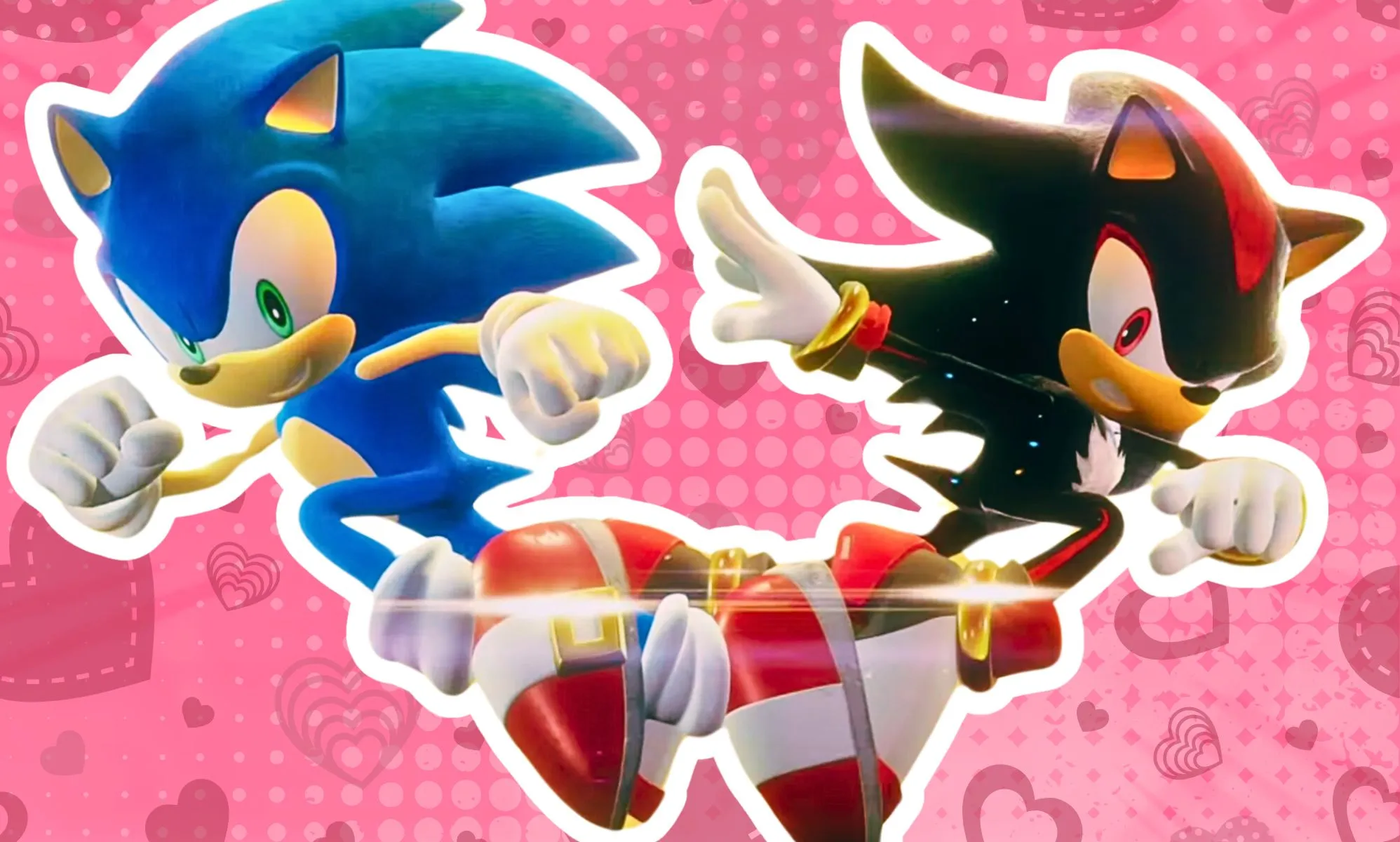 An edited picture of a screenshot from Sonic x Shadow Generations.