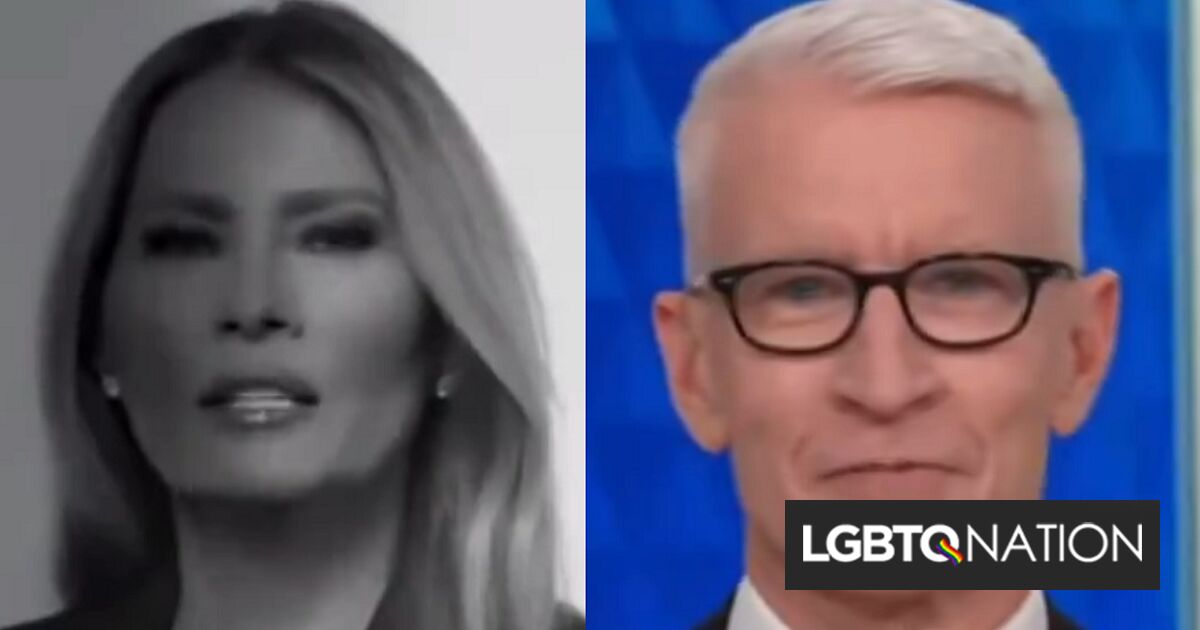 Anderson Cooper queda boquiabierto con este extraño vídeo de Melania Trump