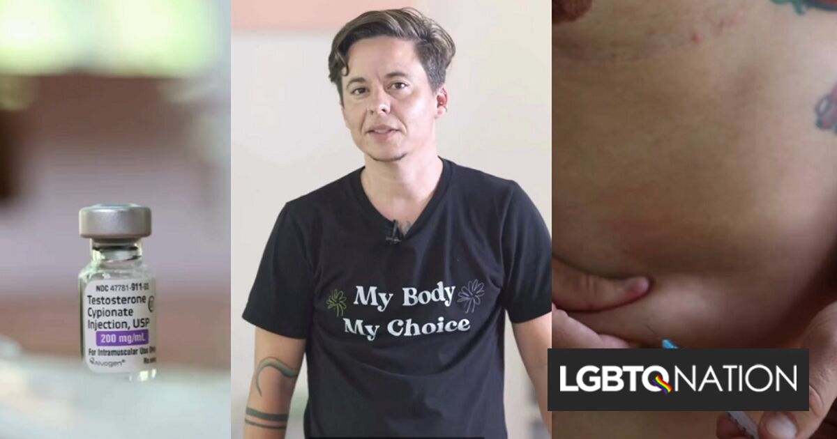 Candidato no binario al Congreso inyecta testosterona en un poderoso anuncio de campaña