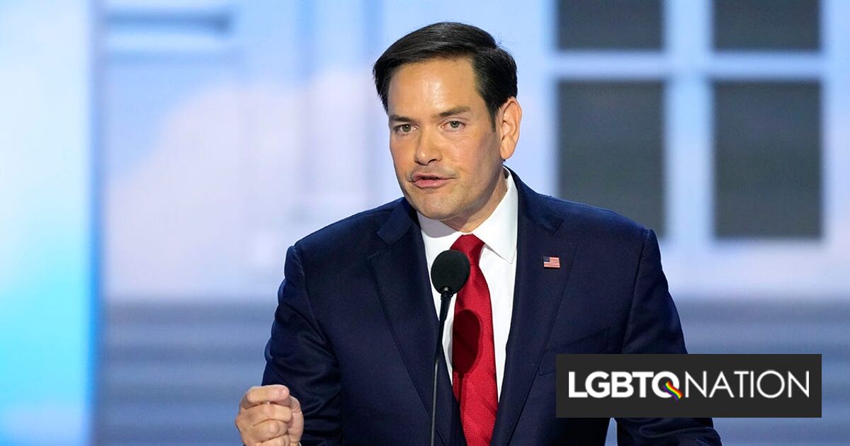 Un grupo de expertos vinculado a Marco Rubio produce propaganda “fascista” anti-LGBTQ+