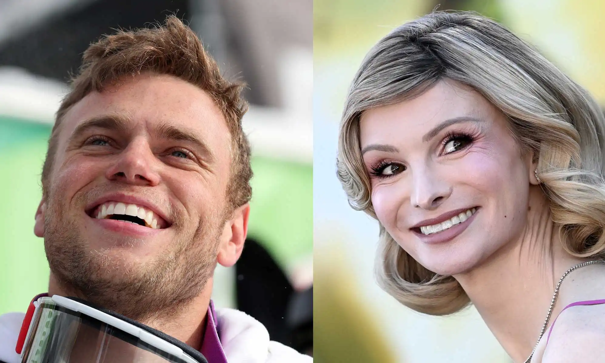 Gus Kenworthy and Dylan Mulvaney smile.