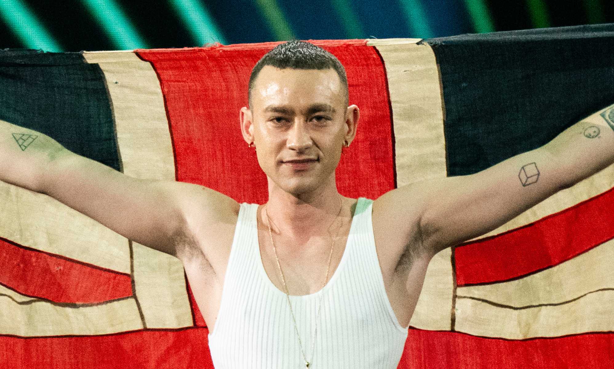 Olly Alexander performing at Eurovision