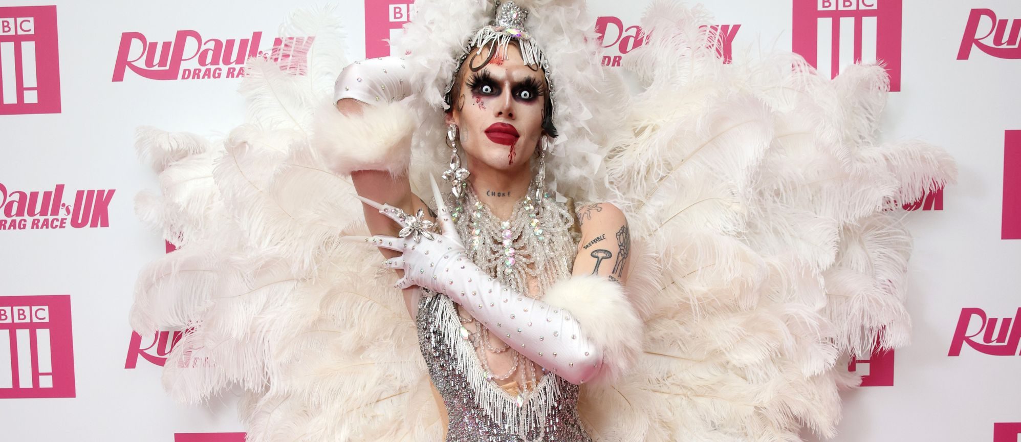 Drag queen Charity Kase at RuPaul Drag Race photocall