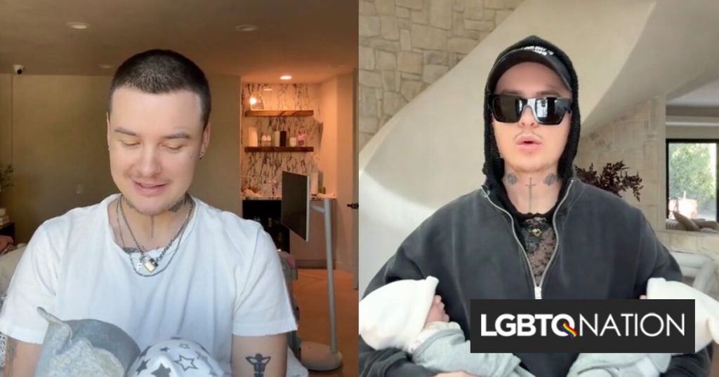 Papá trans influencer irradia felicidad mientras documenta la vida con gemelos recién nacidos