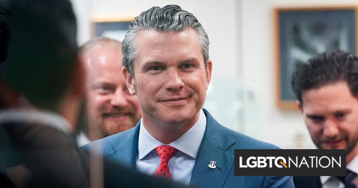 Pete Hegseth retrocede en su oposición a que los homosexuales sirvan en el ejército