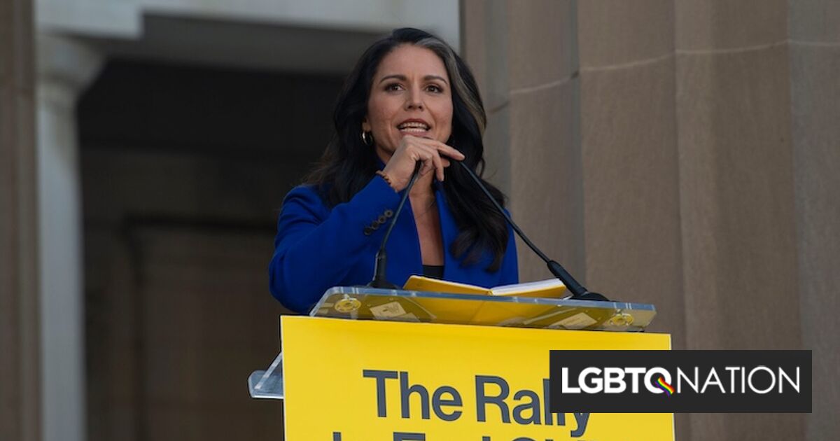 Tulsi Gabbard es una mezcla de puntos de vista pro y anti-LGBTQ+