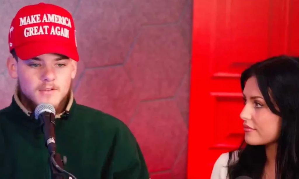 MAGA supporters Isabella and Josiah Moody.