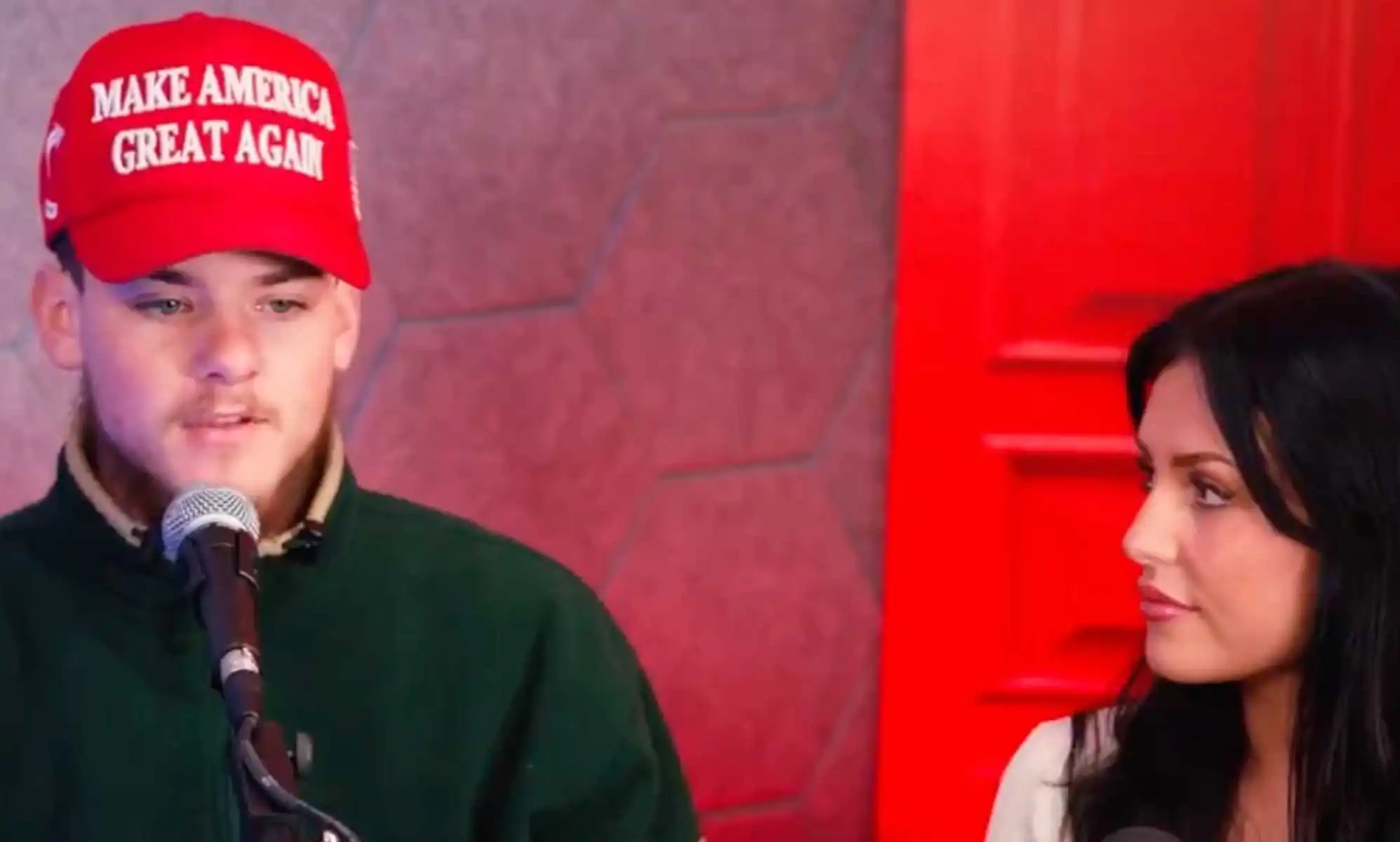 MAGA supporters Isabella and Josiah Moody.