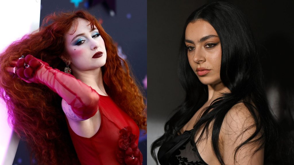 Composite image of Chappell Roan and Charli XCX to illustrate story on the Grammys