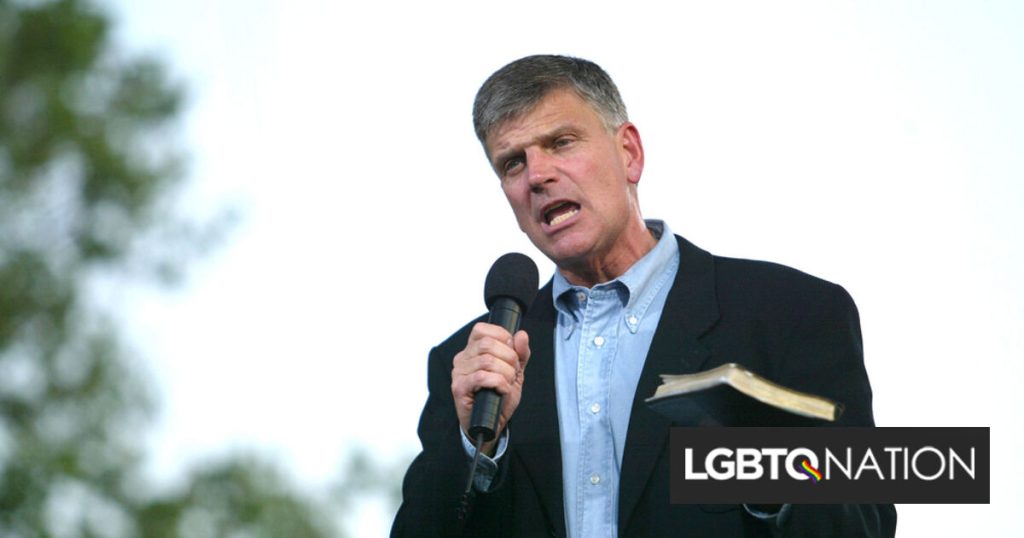 El evangelista anti-LGBTQ Franklin Graham orará en la toma de posesión de Donald Trump