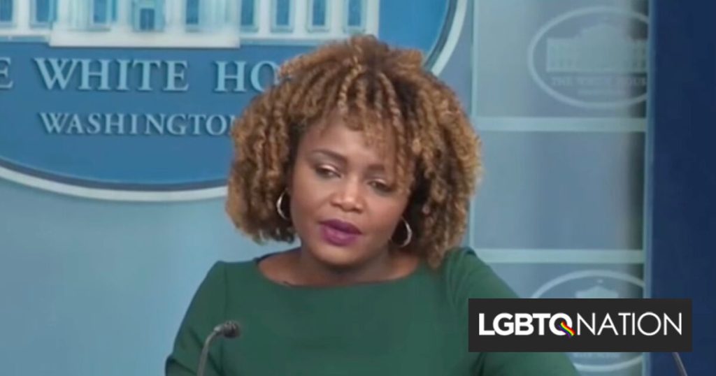Karine Jean-Pierre hizo sonrojar al periodista de Fox durante la última rueda de prensa de la Casa Blanca