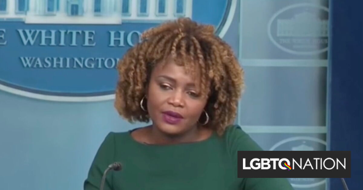 Karine Jean-Pierre hizo sonrojar al periodista de Fox durante la última rueda de prensa de la Casa Blanca
