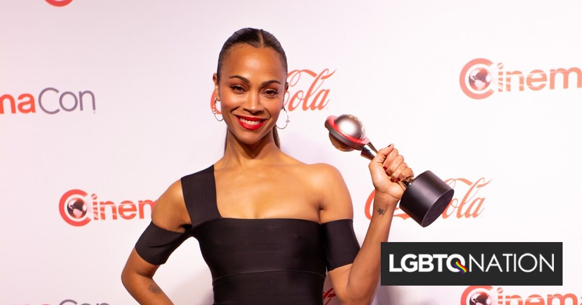 Zoe Saldaña dice que su primer beso fue con una chica