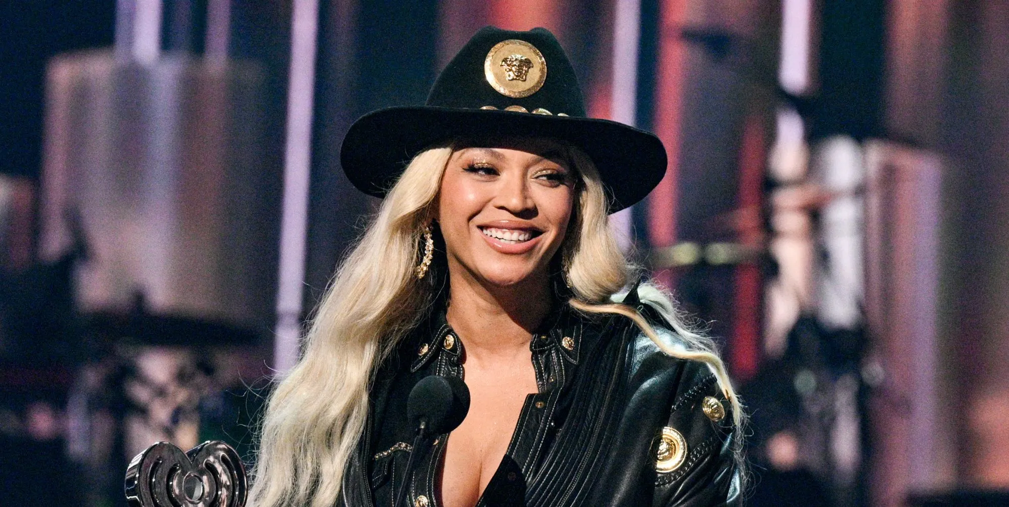 Beyoncé accepts the Innovator Award at the 2024 iHeartRadio Music Awards held at the Dolby Theatre on April 1, 2024 in Los Angeles, California.
