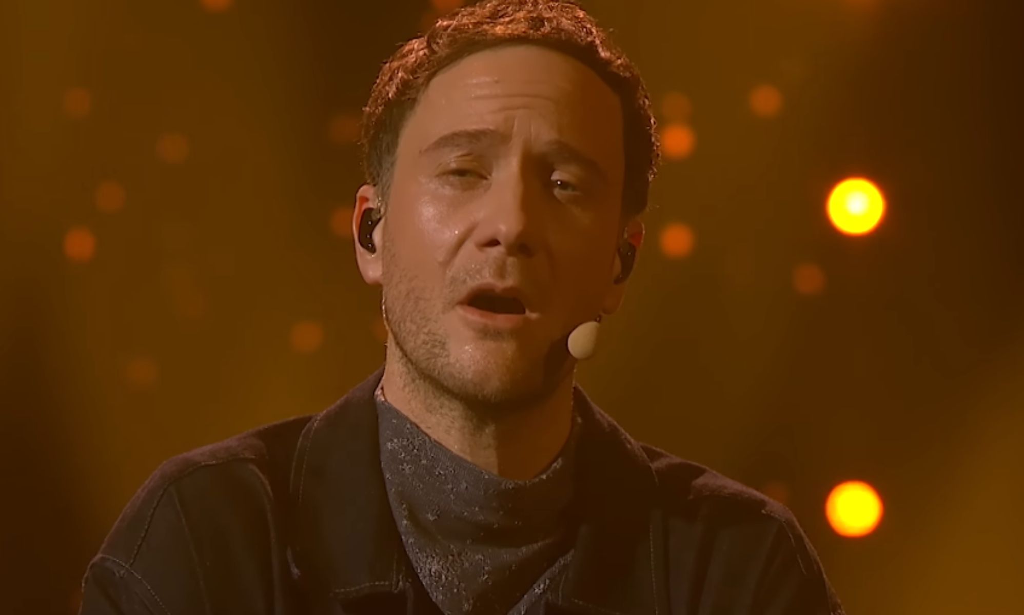 Klemen Slakonja during his Eurovision run-up performance.