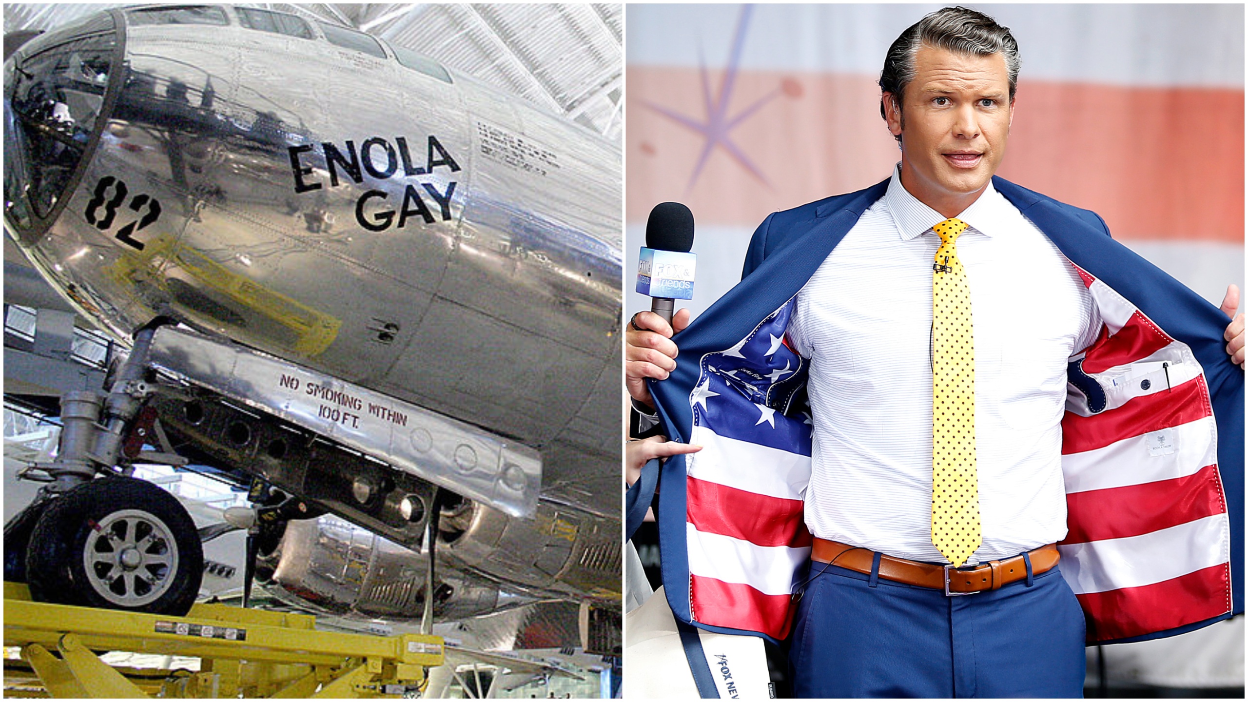 Imagen de 'enola gay' hiroshima bombardero entre miles eliminados en la represión militar de 'bonkers' dei