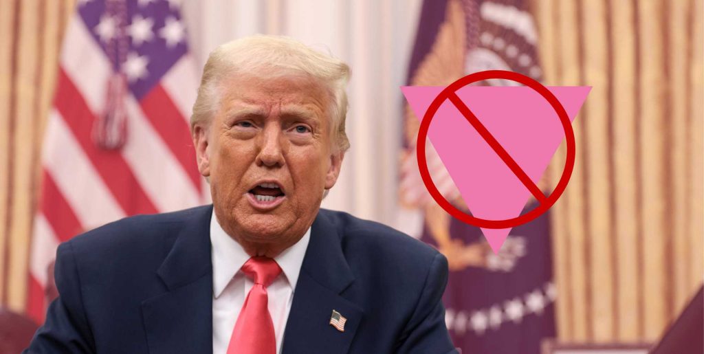 Donald Trump vuelve a publicar anti-LGBTQ+ Insignia de la era nazi 'Triángulo rosa'