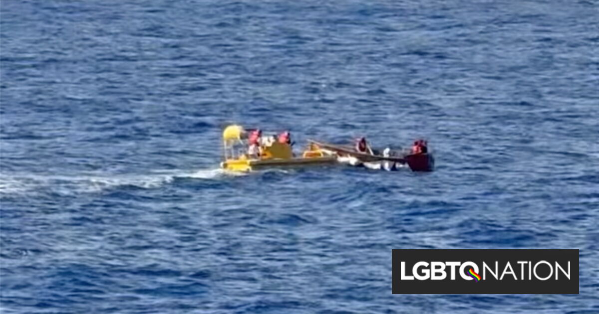 El video viral muestra LGBTQ+ Cruise Heroicamente rescatando a 11 migrantes perdidos en el mar
