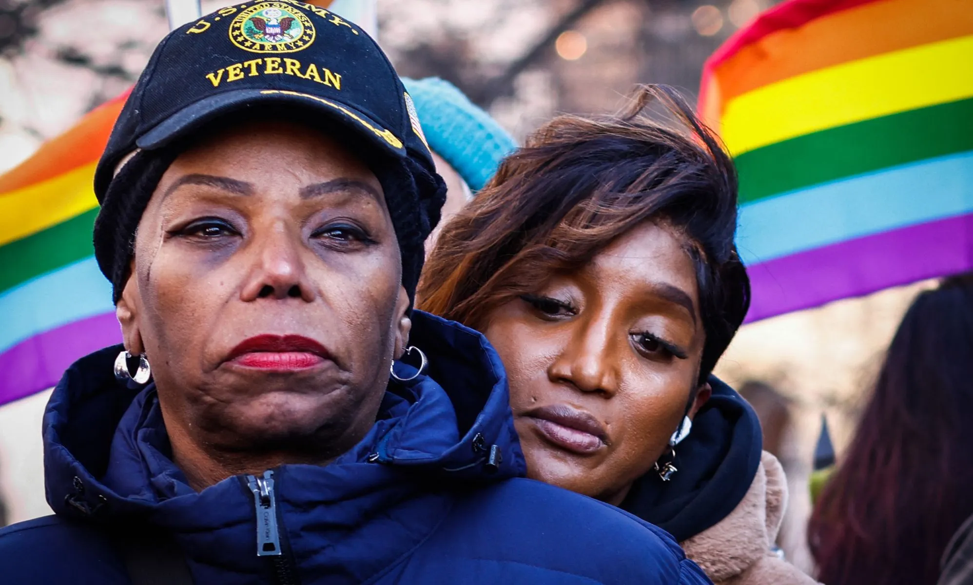 US Army veteran Tanya Walker outside the Stonewall Inn.