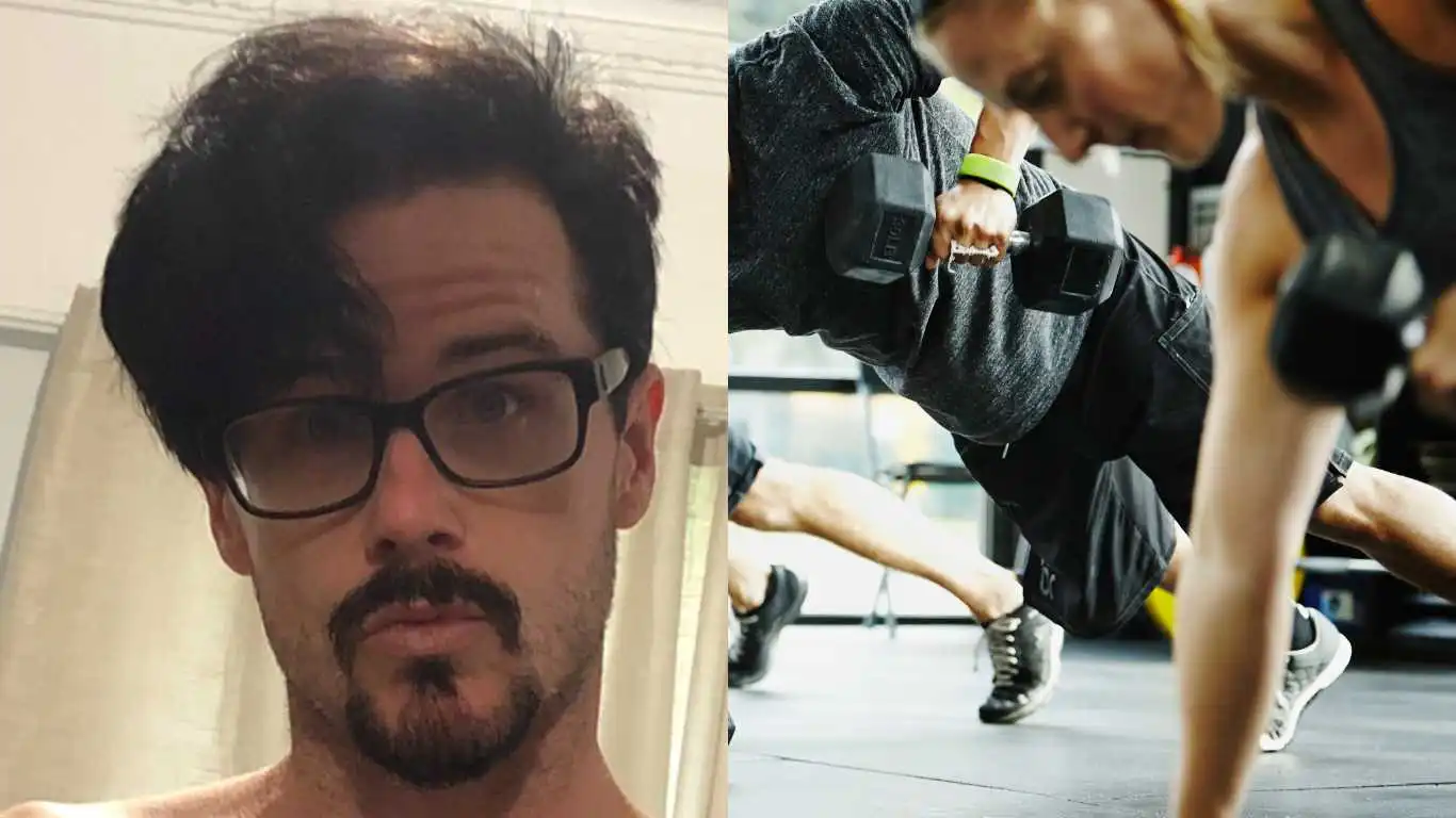 Damien McClean, the Brisbane man who claims he was told to stop making people “uncomfortable” by dancing between sets at World Gym