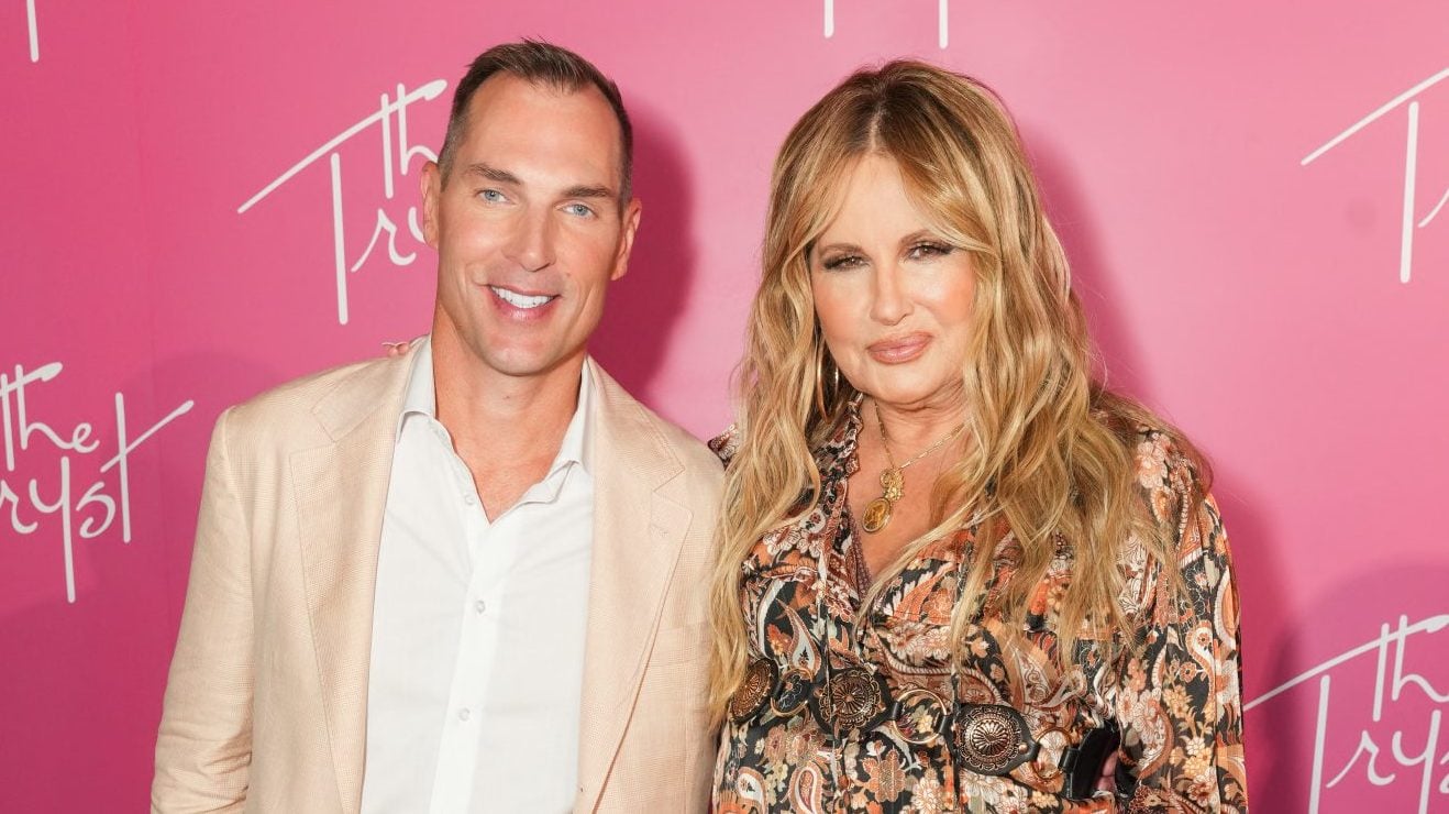 Tristan Schukraft and Jennifer Coolidge attend the opening night party at The Tryst Puerto Vallarta on April 25, 2025 in Puerto Vallarta, Mexico.