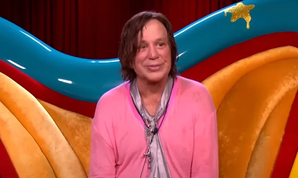 Mickey Rourke. Screenshot courtesy Big Brother UK/YouTube