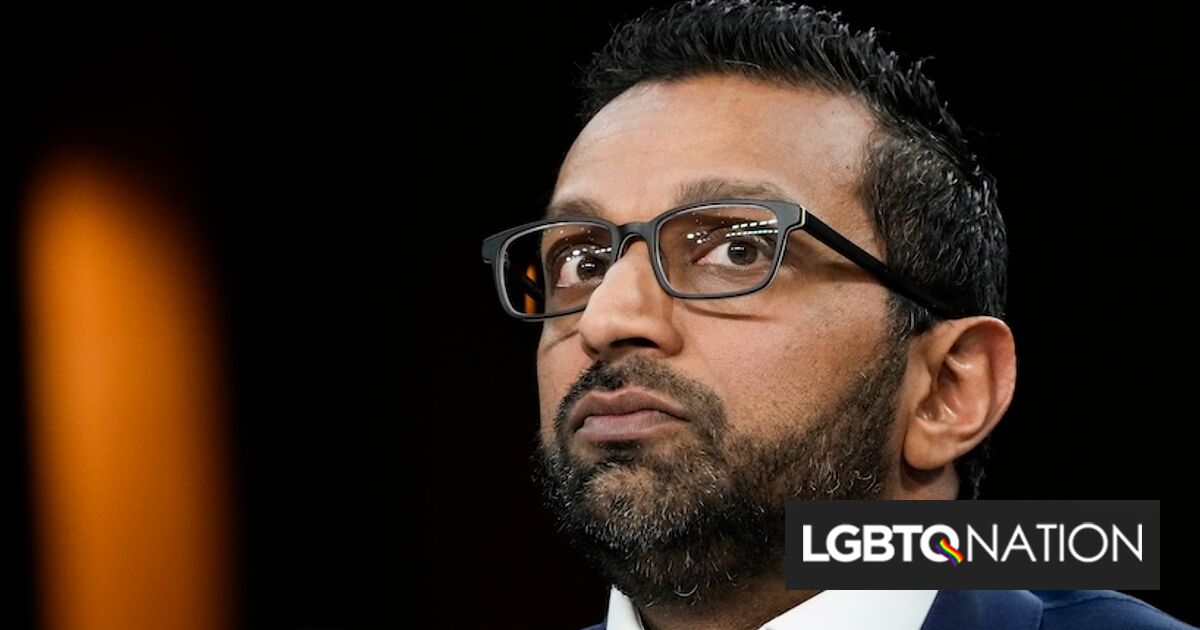 ¿Quién es Kash Patel y dónde se encuentra en los derechos LGBTQ+?