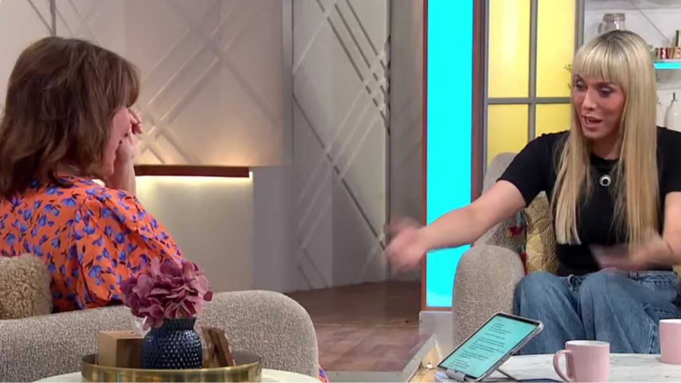 Lorraine Kelly was moved to tears Paris Lees thanked her for her support of the trans community.