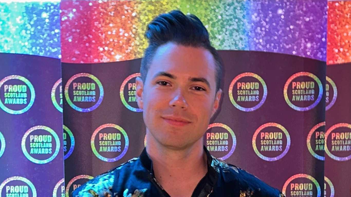 Just hours after being honoured at the Proud Scotland Awards in Glasgow, Jamie Love was subjected to homophobic abuse on the train home to Edinburgh.