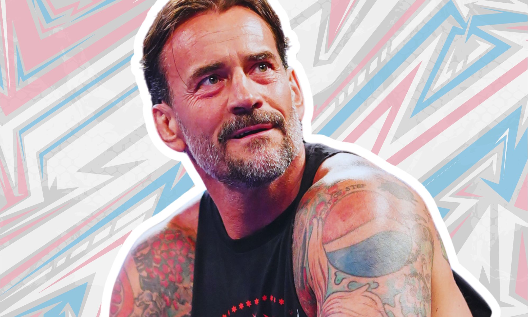 An edited picture of CM Punk.