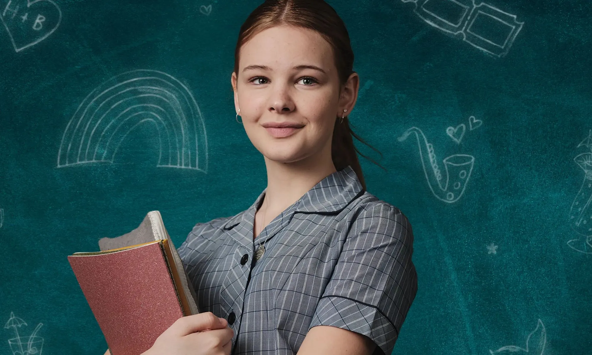 A portrait of Evie MacDonald as Hannah in First Day.