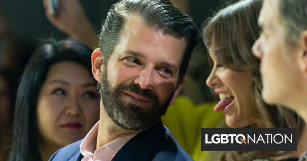 Trump Jr. se une a la "broma" anti-WNBA publicando meme de su padre lanzando un consolador verde