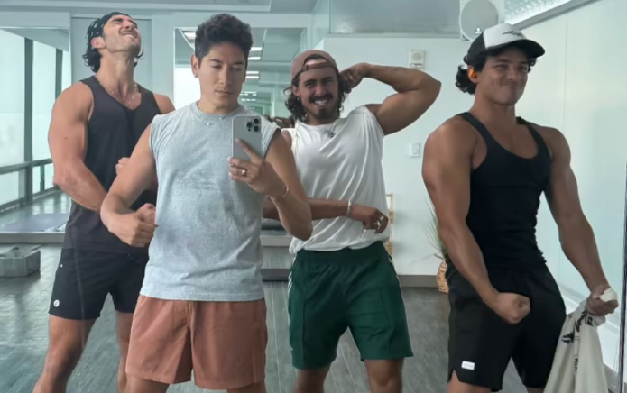 Taylor Zakhar Pérez, Michael Cimino y Brandon Perea matan un entrenamiento, y los fanáticos son salvajes