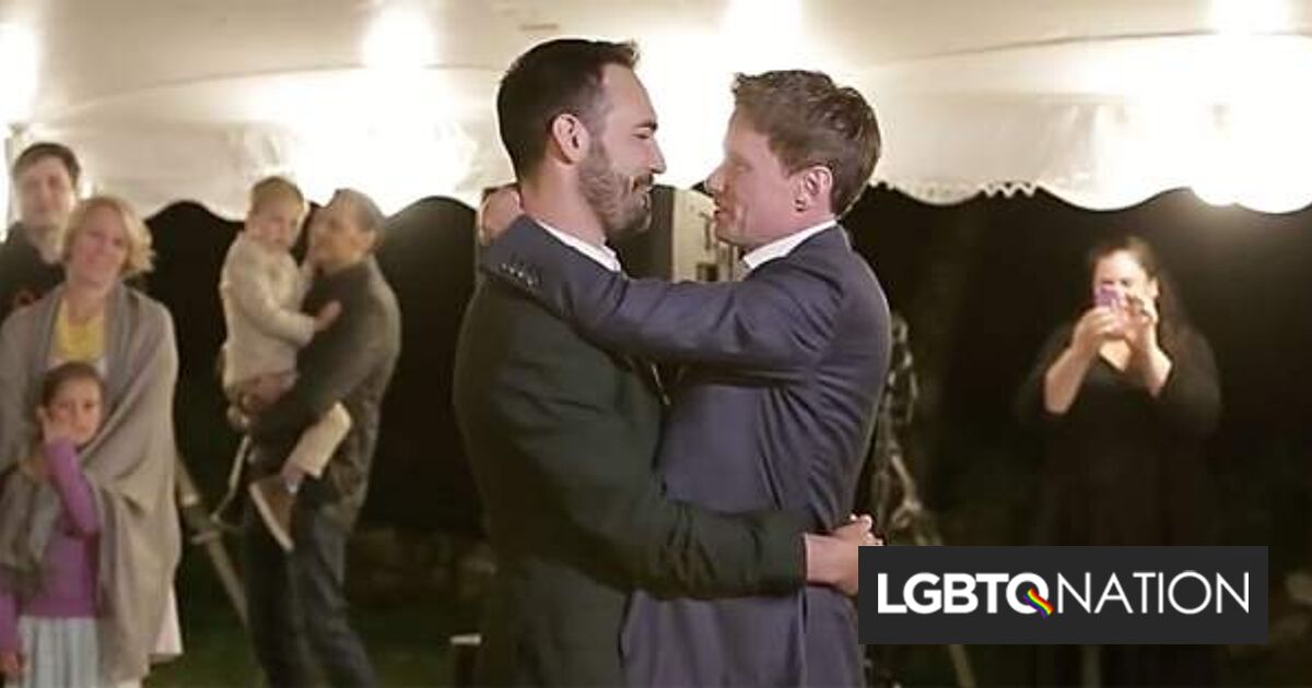 El primer baile alucinante de esta pareja gay en su boda sorprendió a sus invitados