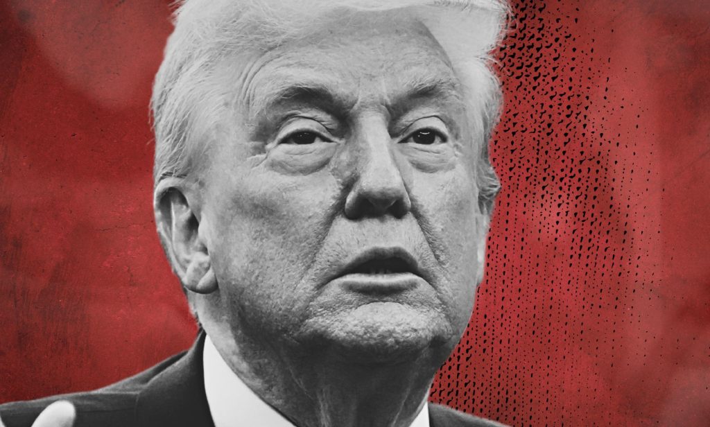 An edited picture of Donald Trump