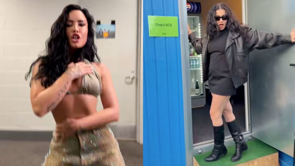 Demi Lovato y Charli XCX Turn 'This Is Me' y '360' Mashup en Slirty Showdown