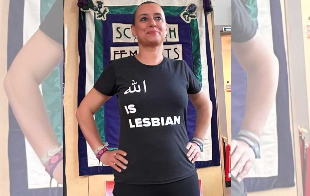 La activista feminista arrestada en Marruecos por usar camiseta 'Allah es lesbiana'